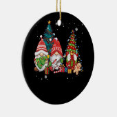 Bass Guitar Player Gnomes Funny Christmas Tree Lig Keramik Ornament (Rechts)