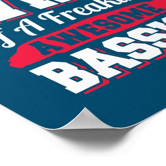 Bass Guitar Player Guitarist Bassist Wife Poster (Ecke)