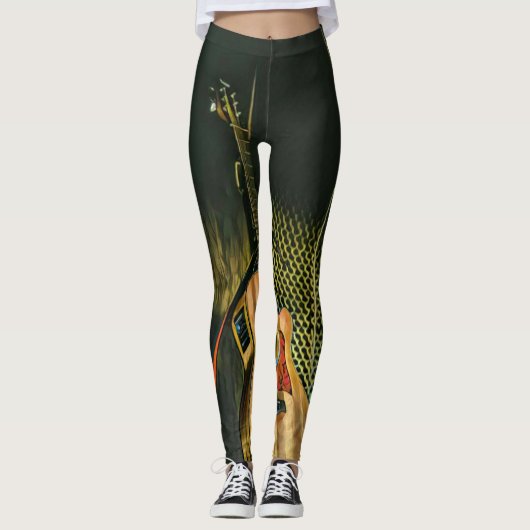 Bass guitar player leggings (Vorderseite)