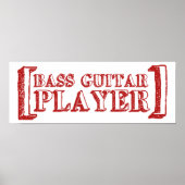 Bass Guitar Player Poster (Vorne)