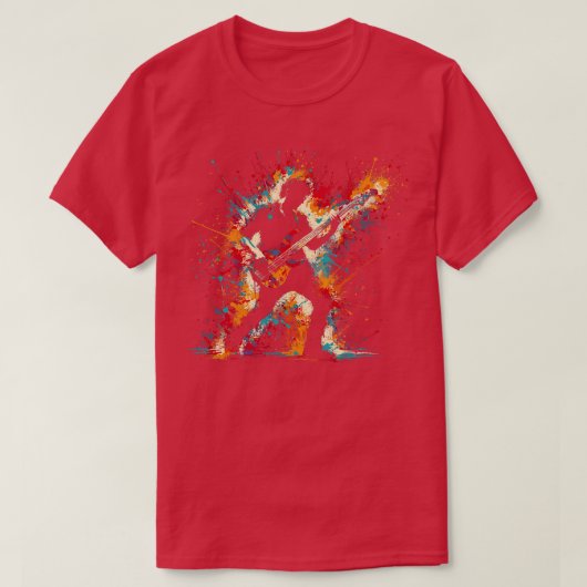Bass Guitar Player T-Shirt (Design vorne)