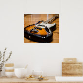 Bass Guitar Poster (Küche)