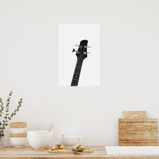 Bass Guitar Poster (Küche)
