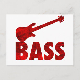 Bass Guitar Postkarte