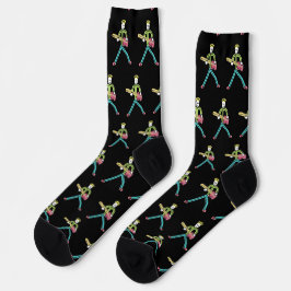 Bass Guitar Stickman Socken