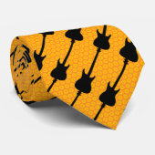 Bass Guitar Stripes Krawatte (Gerollt)