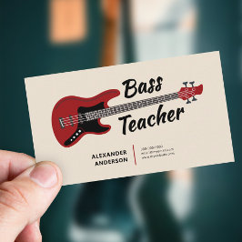 Bass Guitar Teacher Visitenkarte