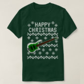 Bass Guitar Ugly Christmas Bassist Musiker 2 T-Shirt (Design vorne)