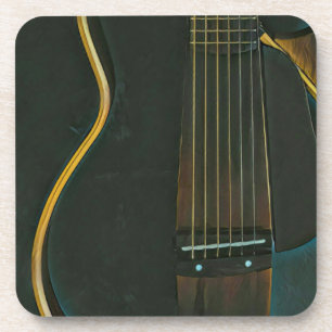 Bass guitarist gift getränkeuntersetzer