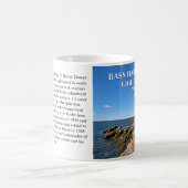 Bass-Hafen-Kopf-Leuchtturm, Maine-Tasse Kaffeetasse (Mittel)