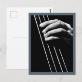 Bass Hand Postkarte (Vorne/Hinten)