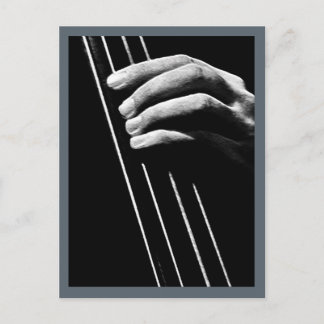 Bass Hand Postkarte
