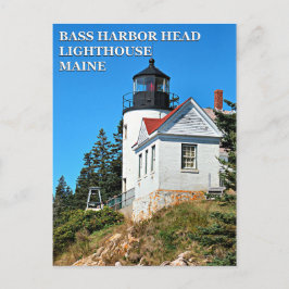 Bass Harbor Head Lighthouse, Maine Postcard Postkarte
