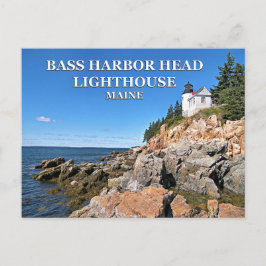 Bass Harbor Head Lighthouse, Maine Postcard Postkarte
