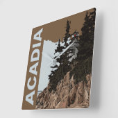 BASS HARBOR HEAD QUADRATISCHE WANDUHR (Winkel)