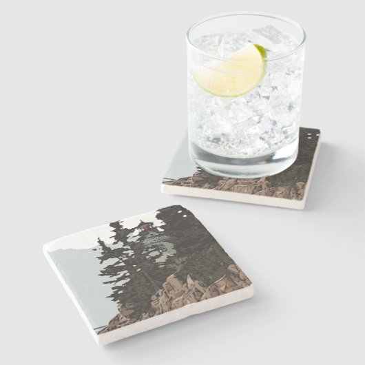 BASS HARBOR HEAD STEINUNTERSETZER (Seitenansicht)