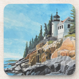 Bass Harbor Leuchtturm Getränkeuntersetzer