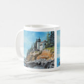 Bass Harbor Leuchtturm Kaffeetasse (Vorderseite Links)