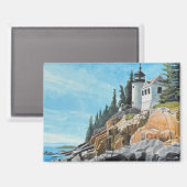 Bass Harbor Leuchtturm Magnet (Vorderseite/Rückseite)