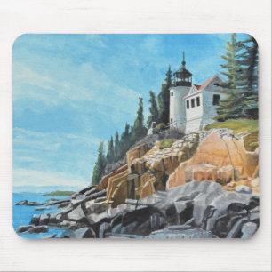 Bass Harbor Leuchtturm Mousepad