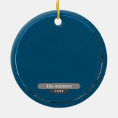 Bass Harbor Lighthouse Acadia Keramik Ornament (Hinten)