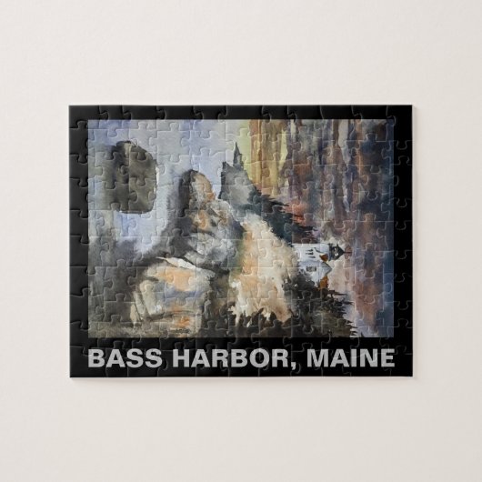 BASS HARBOR LIGHTHOUSE PUZZLE (Horizontal)