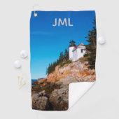 Bass Harbour Acadia Lighthouse Golfhandtuch (Insitu)