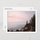 Bass Harbour Head Light, MAINE Postkarte (Vorne/Hinten)