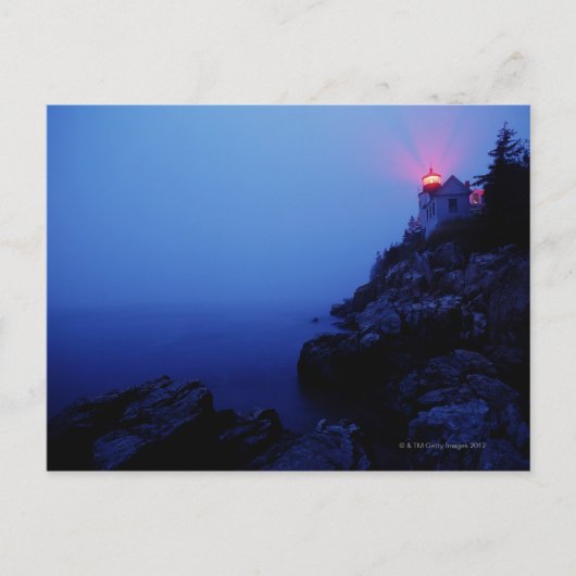 Bass Harbour Head Light, Mount Desert Island, Postkarte (Vorderseite)