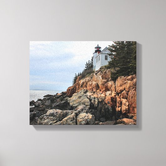 Bass Harbour Head Lighthouse, Maine Canvas Print Leinwanddruck (Vorderseite)