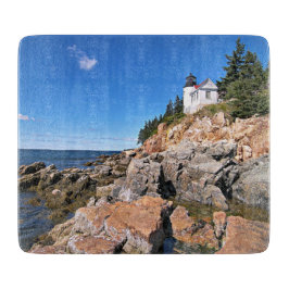 Bass Harbour Head Lighthouse, Maine Cutting Board Schneidebrett