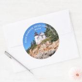 Bass Harbour Head Lighthouse Maine Große Sticker (Umschlag)