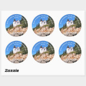 Bass Harbour Head Lighthouse Maine Große Sticker (Blatt)
