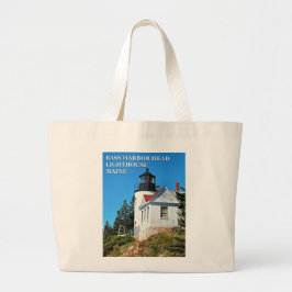 Bass Harbour Head Lighthouse, Maine Jumbo Tote Bag Stoffbeutel