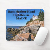 Bass Harbour Head Lighthouse, Maine Mousepad (Mit Mouse)