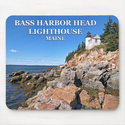 Bass Harbour Head Lighthouse, Maine Mousepad (Vorne)