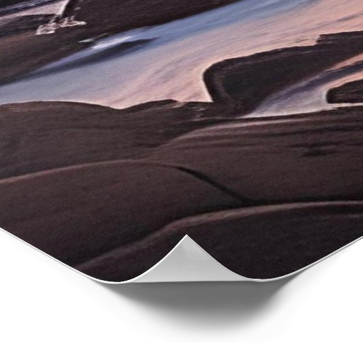 Bass Harbour Head Lighthouse Sunrise Poster (Ecke)