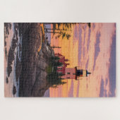 Bass Harbour Head Lighthouse Sunrise Puzzle (Horizontal)