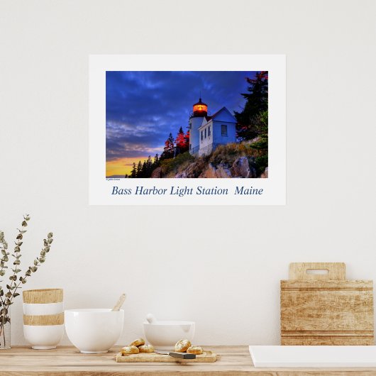 Bass Harbour Light, Maine Poster (Küche)