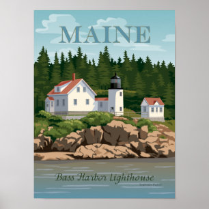 Bass Harbour Lighthouse-Poster Poster