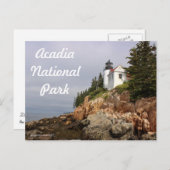 Bass Harbour Lighthouse Postkarte (Vorne/Hinten)