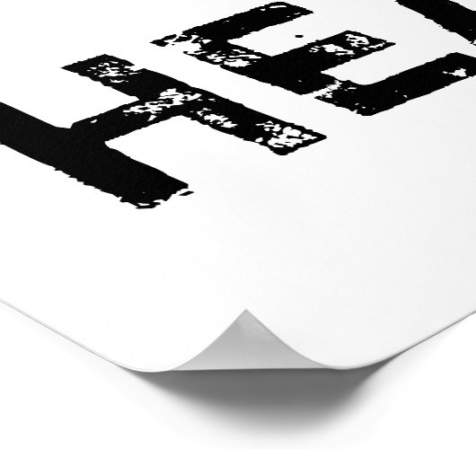 Bass Head Poster (Ecke)