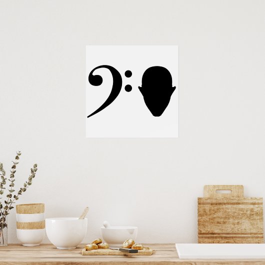 Bass Head Poster (Küche)