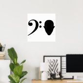Bass Head Poster (Heimbüro)