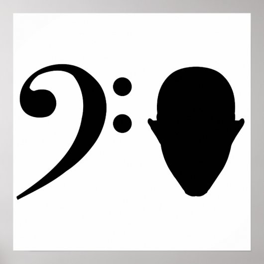 Bass Head Poster (Vorne)