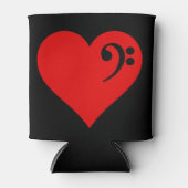 Bass Heart Dosenkühler (Vorderseite)