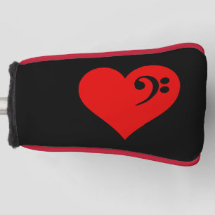 Bass Heart Golf Headcover