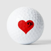 Bass Heart Golfball (Vorderseite)