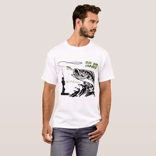 Bass Hunter Design T-Shirt (Vorne ganz)