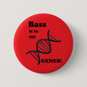Bass ist in meinen Genen Button